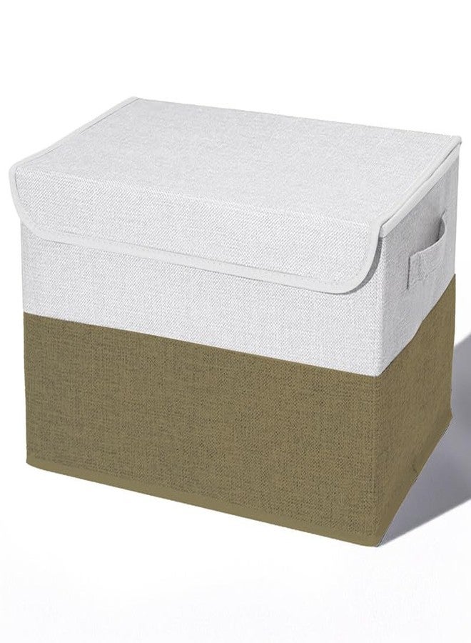 PRIME PICK Line Cloth Storage Box GREEN - Large Capacity Foldable Storage Organizer for Clothes, Bedding, Toys, and Seasonal Items - Durable, Dustproof, Waterproof Pack of 1 GREEN - Image 1